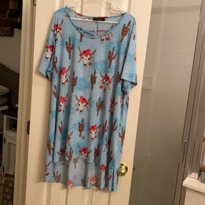 L&B High-Low Hem Dress